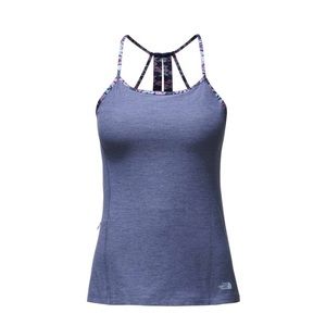The North Face Exposure Heathered Blue Tank with Built in Bra Size Medium